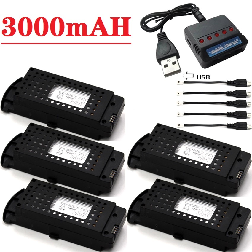 Drone Zll Rc - Q6 Drones Batterij 3.7V 3000mAh voor