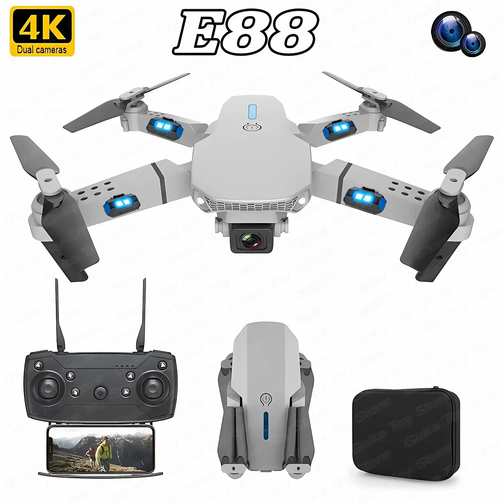 Drone Rc E88 Pro - E88 Pro WIFI FPV Drone Groothoek