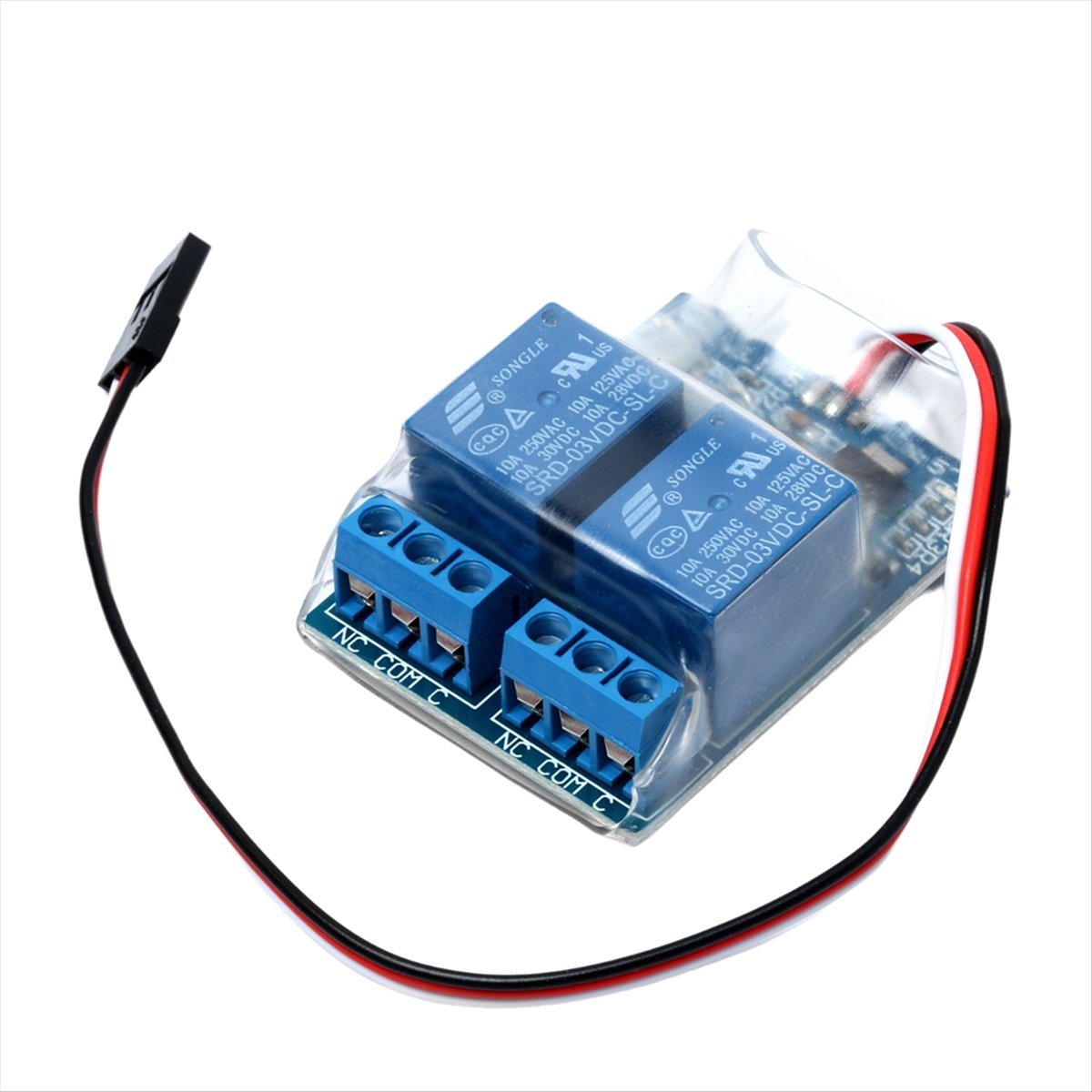 Drone Two Rc Way - TCE 5V 10A Tweekanaals industriële PWM-relaismodule
