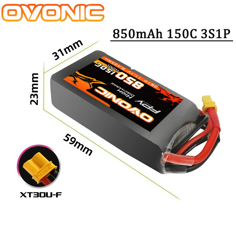 Drone Zll Rc - OVONIC 850mAh 11.1V 95C Lipo Batterij