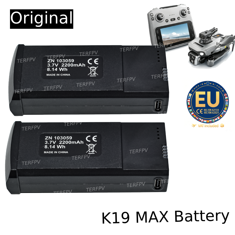 Drone Rc E88 Pro - Originele dronebatterij voor K19 Max GPS