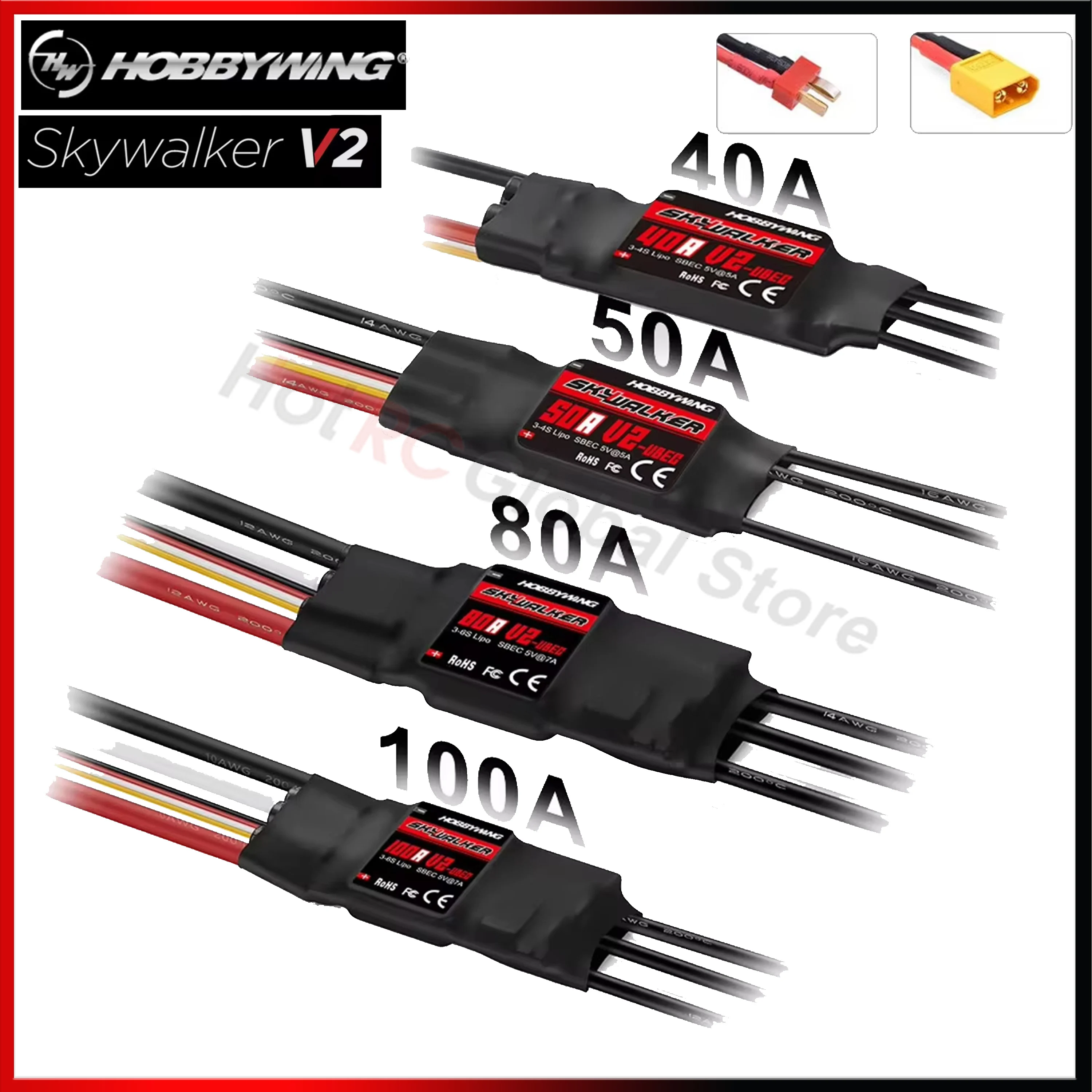 Drone Rc Quadcopter Controller - Hobbywing Skywalker V2 Series 40a 50a