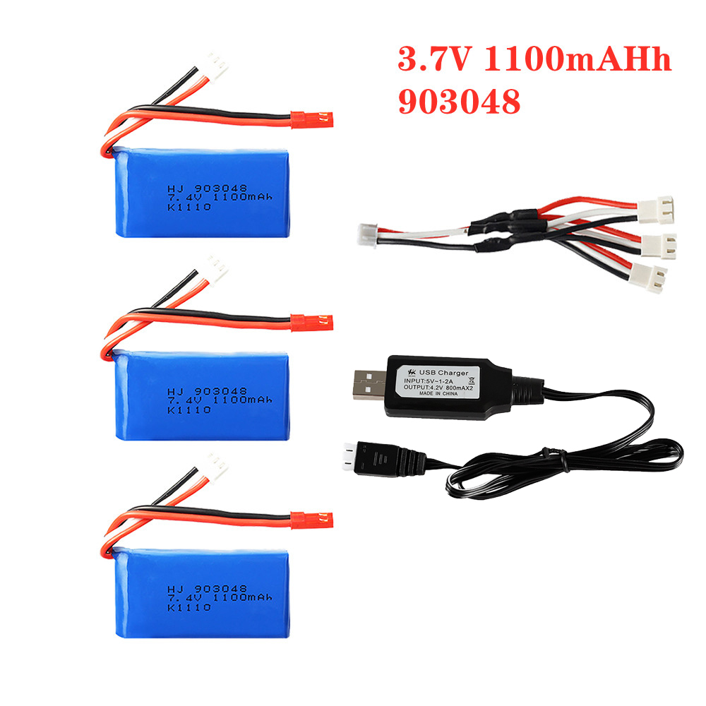 1-5 Stuks 7.4V 1100Mah 903048  - Lipo Battery Charger recensie en prijs