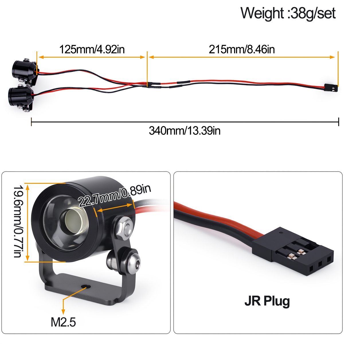 RC Auto LED Licht Koplamp Spot - Drone Shahed Rc recensie en prijs