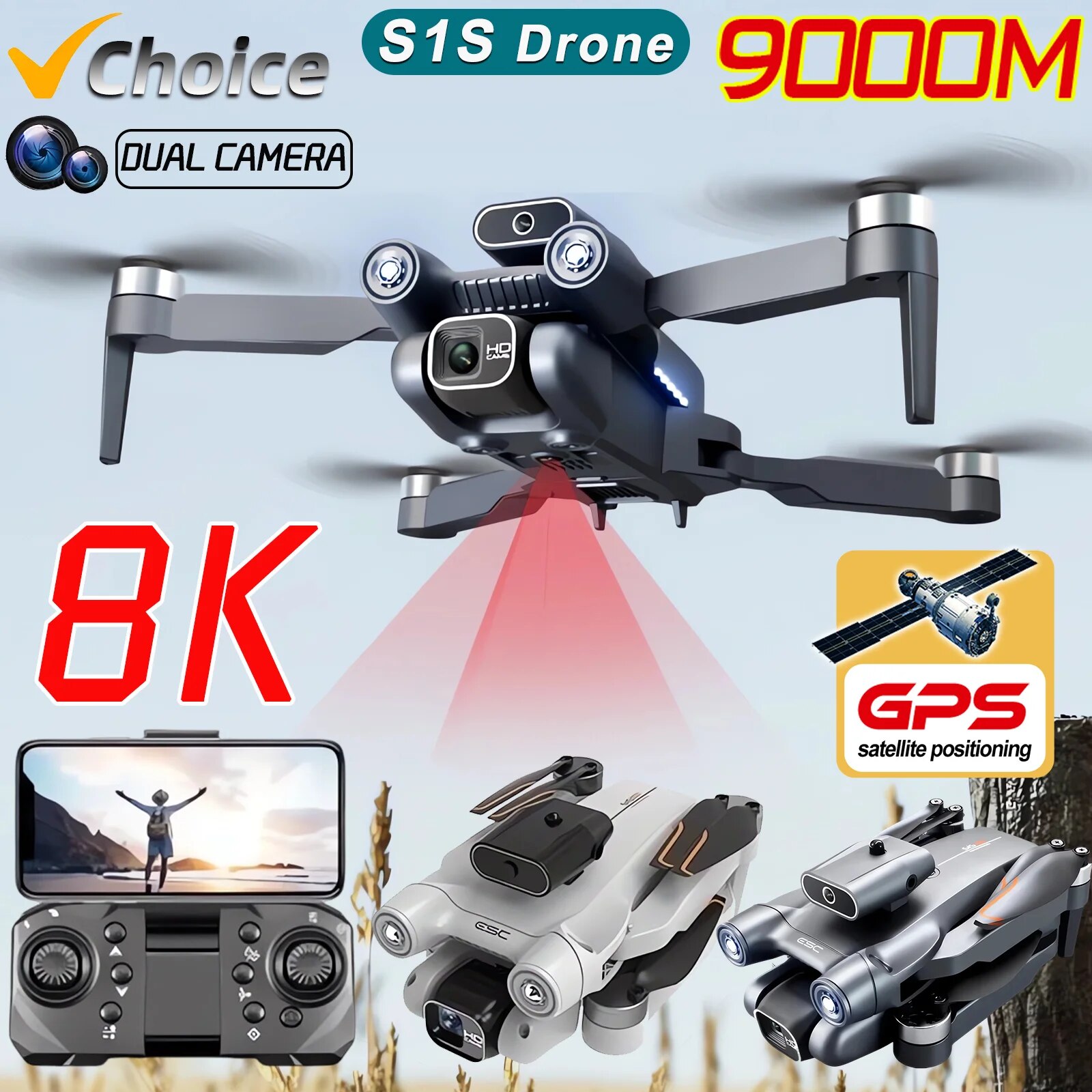 S 1S Drone 5G Wifi 4K Professi - Drone S1S Rc Quadcopter recensie en prijs