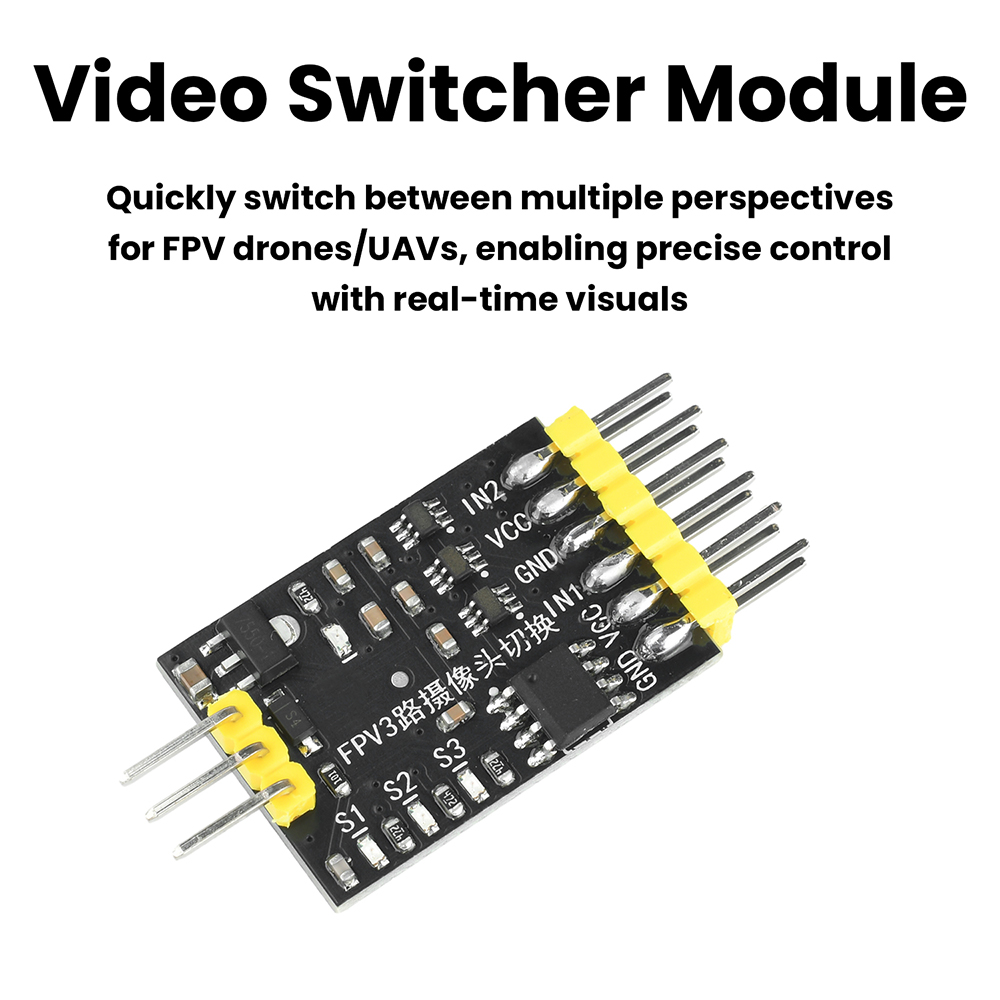 DC5-12V 3-kanaals video-switch - Drone Switch Rc recensie en prijs