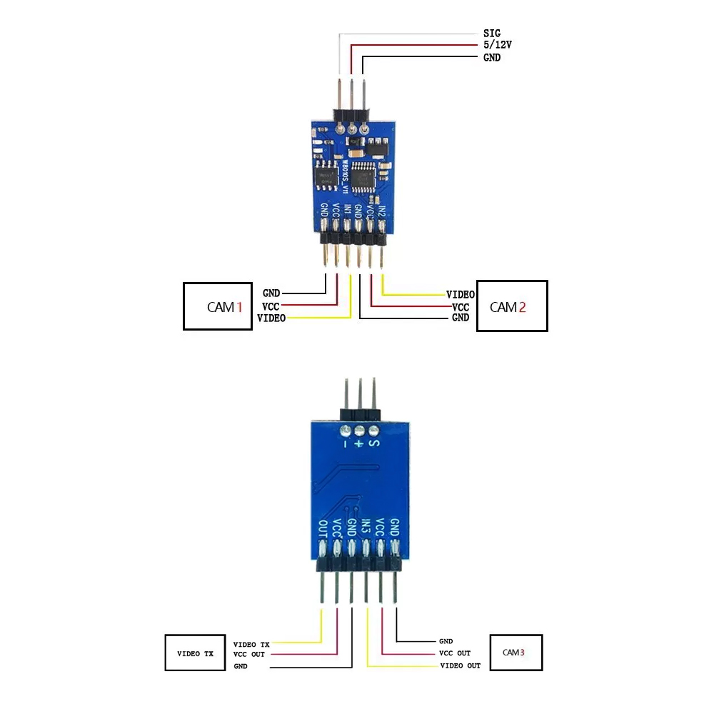5.8G 3 Kanaals Video Switcher  - Drone Rc Remote recensie en prijs