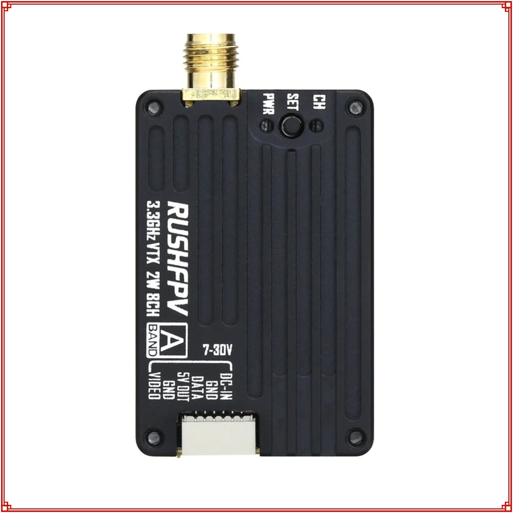 2026 Nieuwe RUSHFPV 3.3G 2W VT - Drone Rc Receiver And Transmitter recensie en prijs