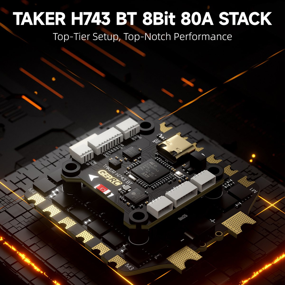 GEPRC TAKER H743 BT 8Bit 80A S - Rc Helicopter Gyro recensie en prijs
