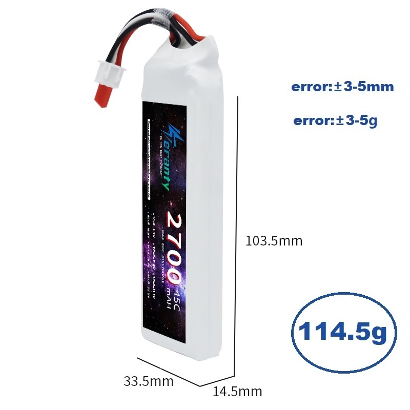 1/3 Stuks 2S 7.4V Lipo Batteri - Drone Lipo Battery recensie en prijs
