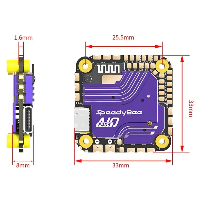 SpeedyBee F405 AIO Flight Cont - Drone Rc Quadcopter Controller recensie en prijs