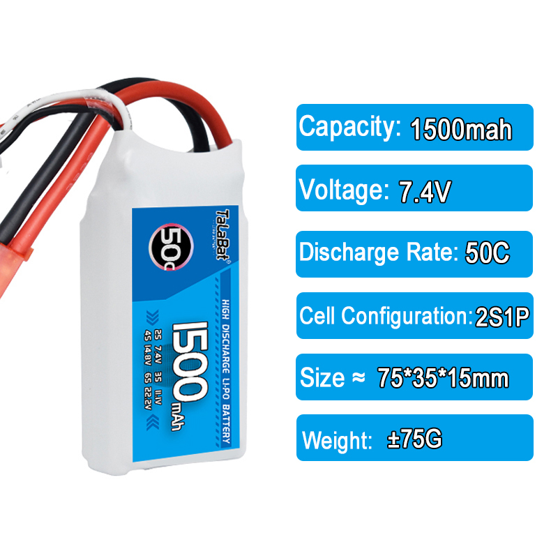 3 stks TalaBat 50C 1500 mAh 7. - Drone Zll Rc recensie en prijs